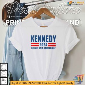 Declare Your Independence Kennedy 2024 Campaign Shirt Patriotic Apparel 2