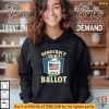 Democracy Is On The Ballot Shirt, Voting Rights and Election Apparel