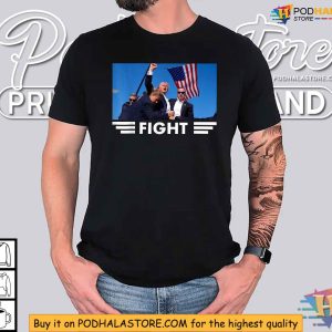 Fight for Trump Shirt 2024 Rally Shooting Incident Apparel 4