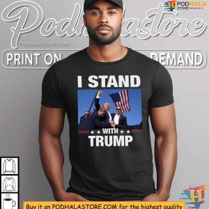 I Stand With Trump Shirt Show Your Support for Trump Rally 4