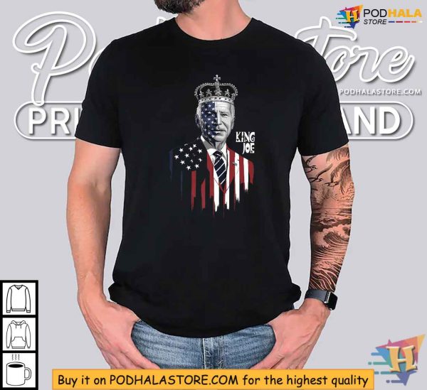 King Joe Biden Shirt, Fear For Our Democracy Satirical Apparel