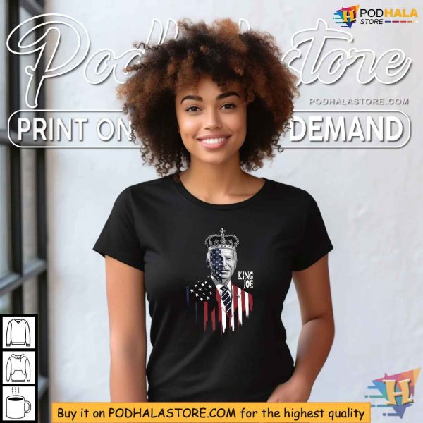King Joe Biden Shirt, Fear For Our Democracy Satirical Apparel