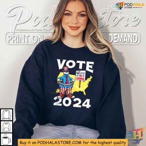 Patriotic Vote for Change 2024 Shirt Funny Election Statement Tee 2