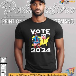 Patriotic Vote for Change 2024 Shirt Funny Election Statement Tee 4