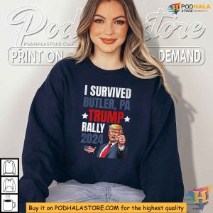 Survived Trump Rally Butler PA Shooting Shirt 2024 Trump Event Commemoration 4