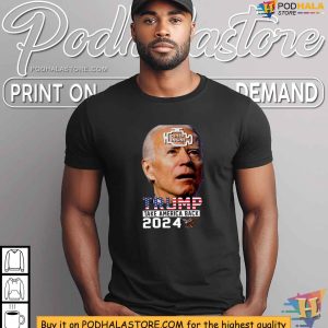 Trump 2024 Campaign Shirt, Biden Check Engine Symbol Satirical Tee