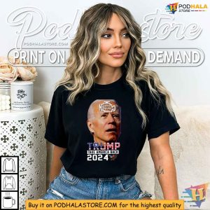 Trump 2024 Campaign Shirt Biden Check Engine Symbol Satirical Tee 2