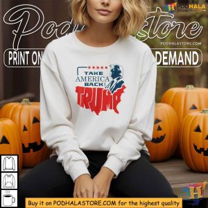 Trump 2024 Campaign Shirt, Take America Back Patriotic Design