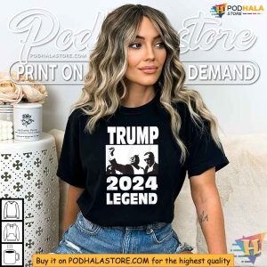 Trump 2024 Legend Shirt Commemorative Rally Fist Pump Apparel 3