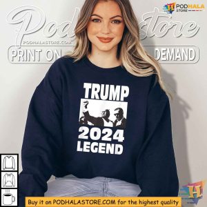 Trump 2024 Legend Shirt Commemorative Rally Fist Pump Apparel 4