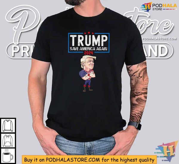 Trump Save America Again 2024 Shirt, Patriotic Election Apparel