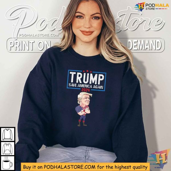 Trump Save America Again 2024 Shirt, Patriotic Election Apparel