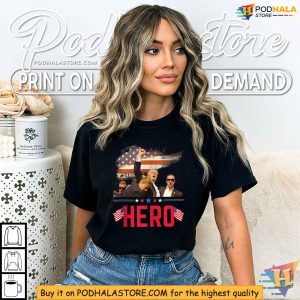 Trump Shooting Shirt Heroic Donald Trump 2024 Campaign Apparel 2
