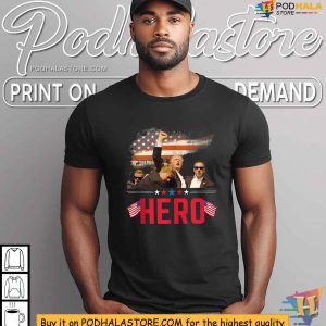 Trump Shooting Shirt Heroic Donald Trump 2024 Campaign Apparel 4