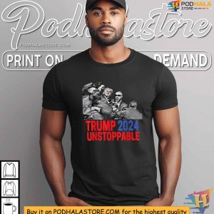 Trump Shooting TShirt Unstoppable 2024 Campaign Rally Incident Design 1