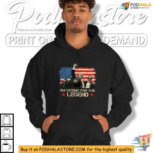 Trump Shooting Tshirt Voting for The Legend Patriotic Trump Apparel 2