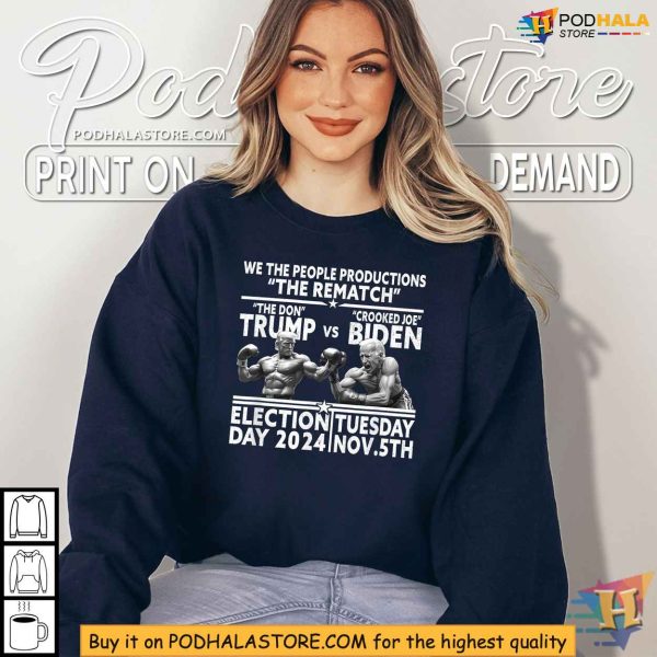 Trump Vs Biden 2024 Shirt, Political Satire Election Day Apparel