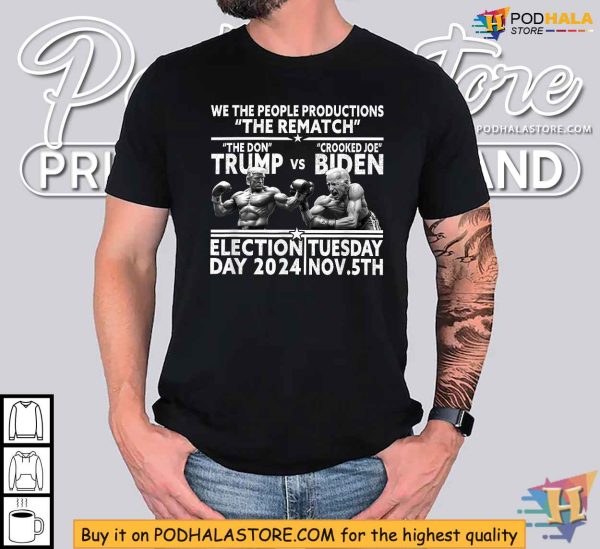 Trump Vs Biden 2024 Shirt, Political Satire Election Day Apparel