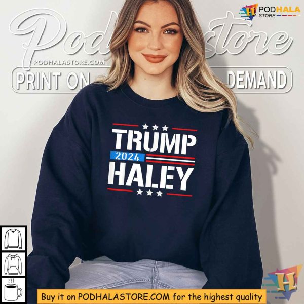 Vote Trump Haley 2024 Shirt, Patriotic Election Apparel