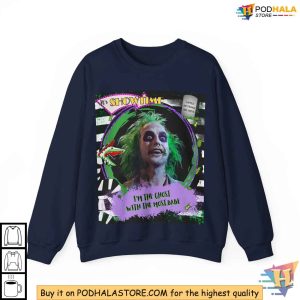 Beetlejuice Sweatshirt Gothic Tim Burton Fan Apparel Halloween Graphic Pullover 4