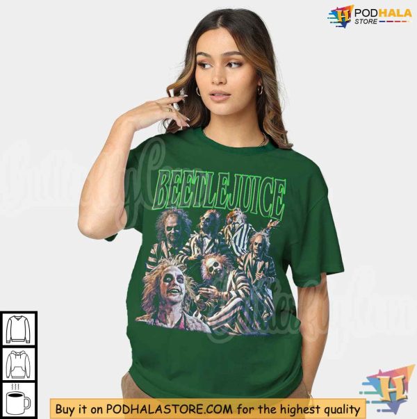 Beetlejuice Sweatshirt, Tim Burton Horror Movie Merch, Vintage Halloween Shirt