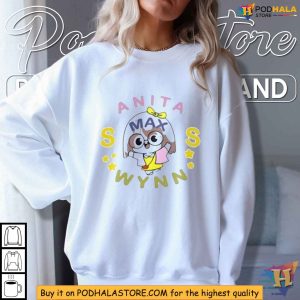 Cute Cartoon Character T Shirt Anita Max Wynn Winning Slogan Graphic Tee 3
