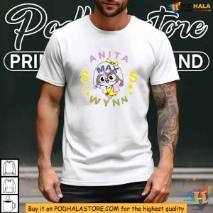 Cute Cartoon Character T Shirt Anita Max Wynn Winning Slogan Graphic Tee 4