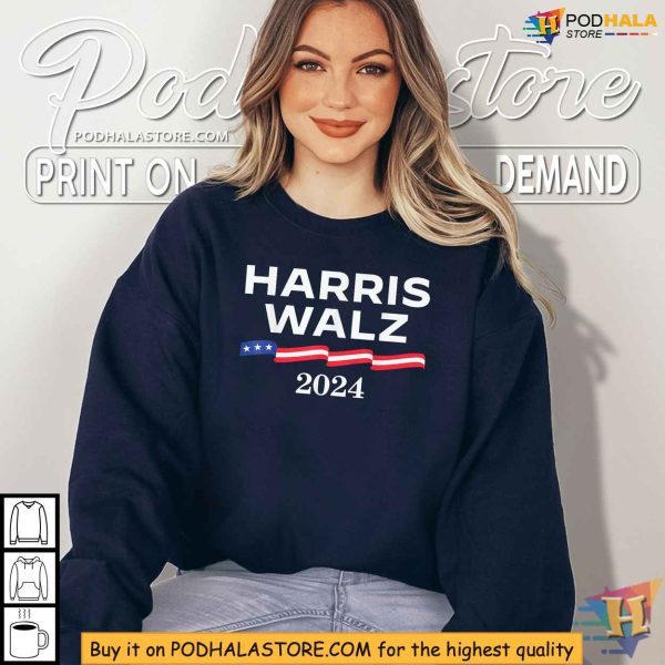 Election 2024 Kamala Harris Tim Walz Supporter Shirt for Campaign