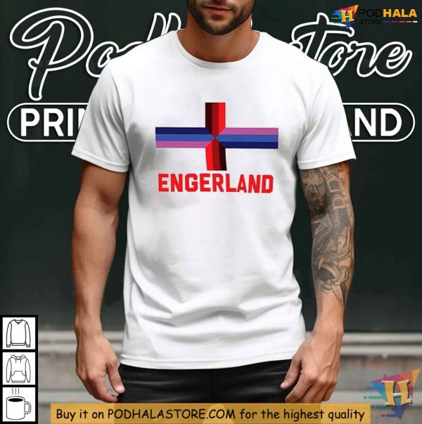 Engerland Shirt For Fans, Engerland Supporter Apparel, Football Team Pride Tee