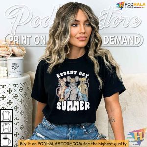 Funny Rodent Boy Summer Graphic Shirt, Unique Animal Design Tee