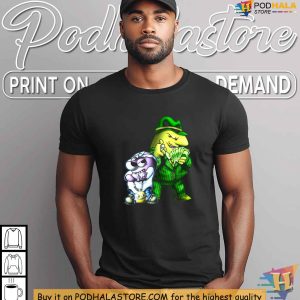 Gangster Glep Shirt Cartoon Style Glep Smiling Friends Humorous Tee 4