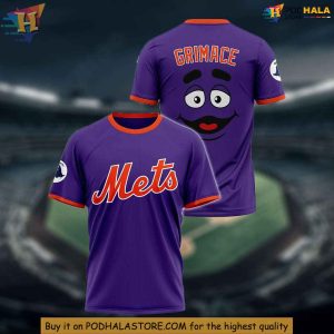 Gay Grimace Mets Teeshirt Nostalgic Pop Culture Sports Fan Apparel 2