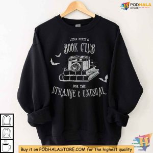 Gothic Beetlejuice Sweatshirt Lydia Deetz Book Club Design Strange Unusual 3