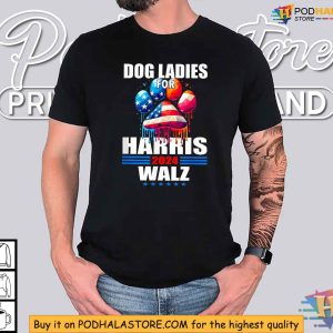 Harris Walz 2024 Campaign Shirt for Dog Lovers Political Apparel 1