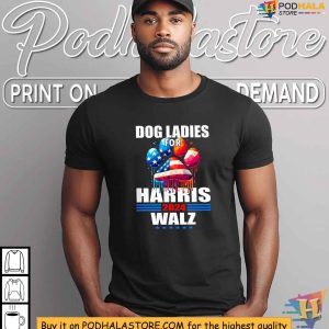 Harris Walz 2024 Campaign Shirt for Dog Lovers Political Apparel 4