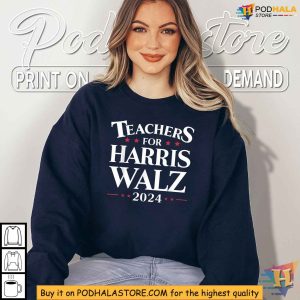 Harris Walz Tshirt Teachers for Kamala Tim Walz 2024 Election Tee 3
