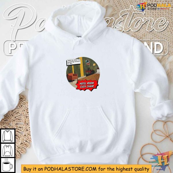 Hotel Room Parody T-Shirt, Pop-Art Cuck Chair Graphic Tee