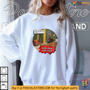 Hotel Room Parody T Shirt Pop Art Cuck Chair Graphic Tee 4