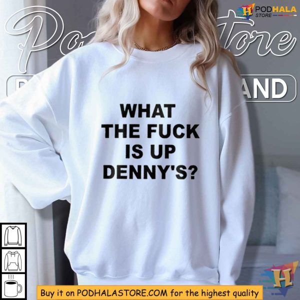 Iconic Blink 182 Dennys Shirt, What The Fuck Is Up Denny’s Tee, Band Meme Clothing