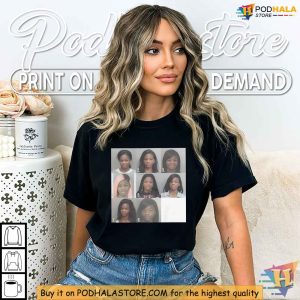 JT Mugshots Shirt, Bold Celebrity Apparel for Street Style Enthusiasts
