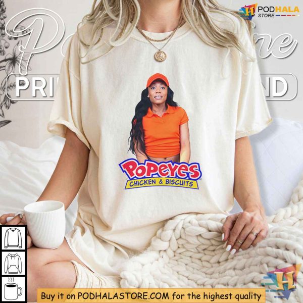 Jayla Foxx Popeyes Parody Shirt, Humorous Fast Food Inspired Design