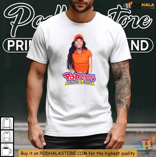 Jayla Foxx Popeyes Parody Shirt, Humorous Fast Food Inspired Design