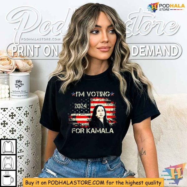 Kamala Harris 2024 Campaign Shirt, Voting for Kamala Harris, Patriotic Design