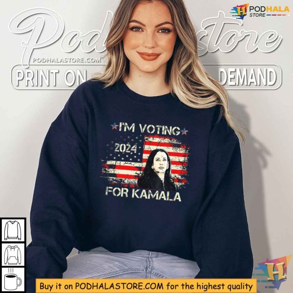 Kamala Harris 2024 Campaign Shirt, Voting for Kamala Harris, Patriotic Design