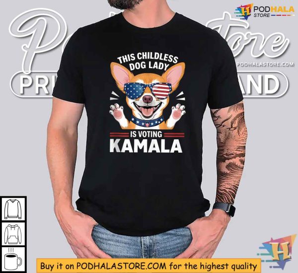 Kamala Harris 2024 Shirt, Patriotic Dog Lover Election Apparel