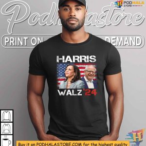 Kamala Harris Tim Walz T-Shirt, 2024 Presidential Election Shirt