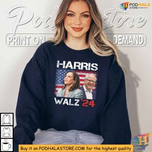 Kamala Harris Tim Walz T Shirt 2024 Presidential Election Shirt 2