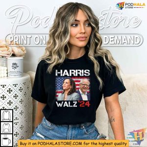 Kamala Harris Tim Walz T Shirt 2024 Presidential Election Shirt 3