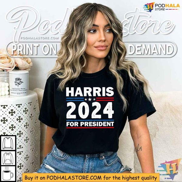 Kamala Harris for President 2024 Shirt, Election Campaign Support Tee