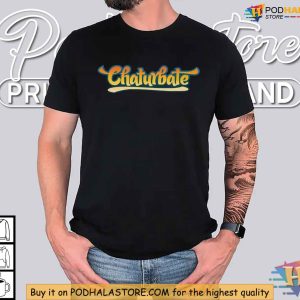 Live Streaming Chaturbate Fan Shirt, Colorful Logo, Unique Adult Apparel